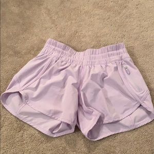 light purple lululemon shorts
